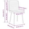 VidaXL Chaises à manger lot de 6 vert foncé velours 3315528