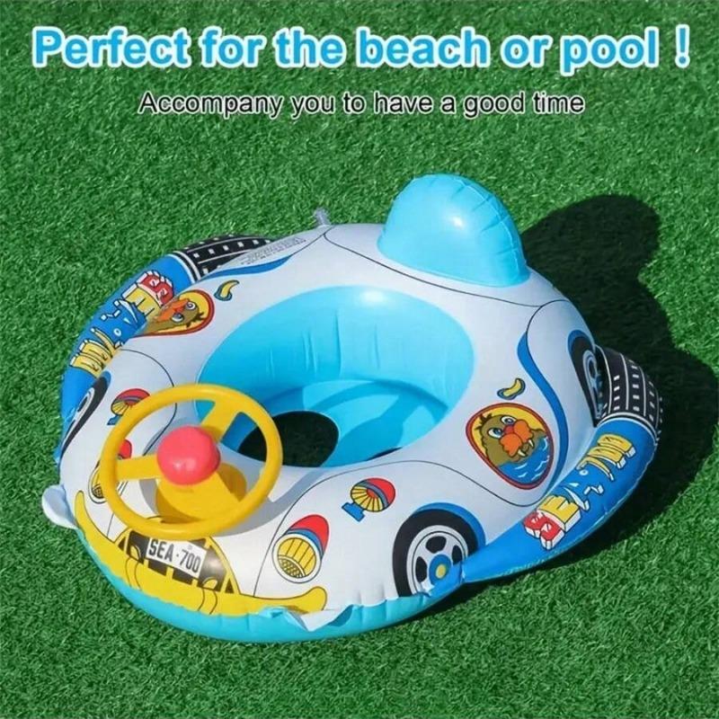 Baby Pool Inflatable Float Seat Boat Swim Ring Swimming Safe Raft Kids Water Motorcycle Car Baby Swimming Ring Floating Chair