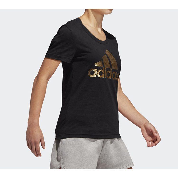 Adidas Set in Sleeve T Shirt Women's Black DV3025