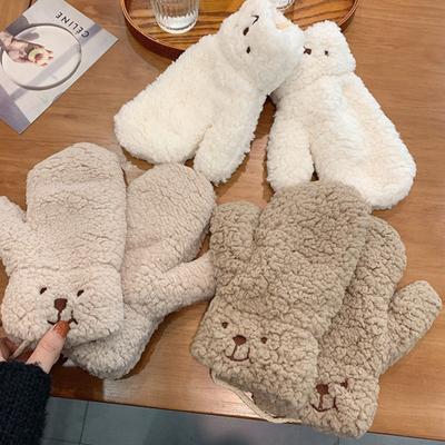 Guanti Invernali Touchscreen Dita Intere Impermeabili Manopole da Guida Calde Antivento Resistenti al Freddo Donna Uomo