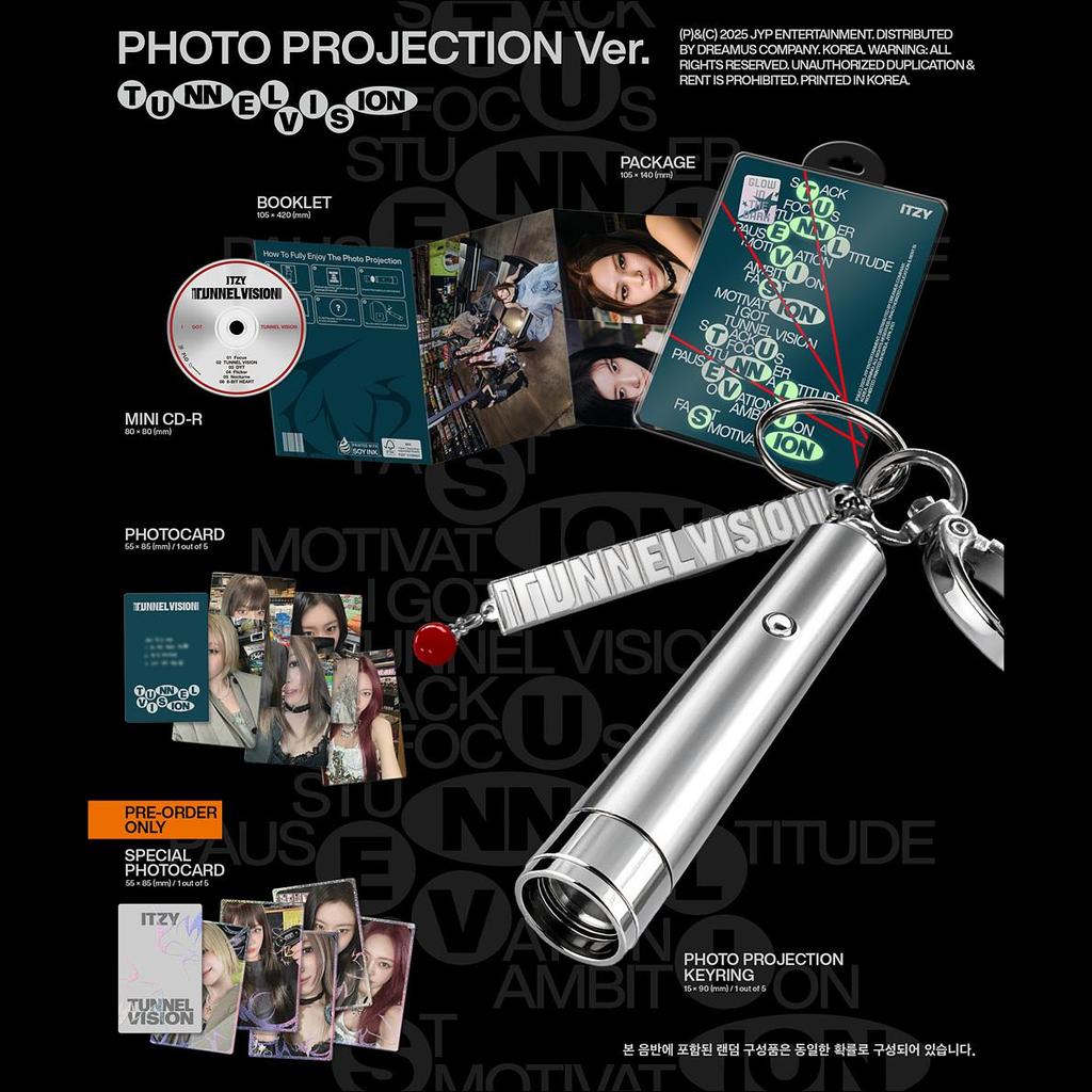 [Pre-order] ITZY [TUNNEL VISION] Photo Projection Ver. + Free Gift