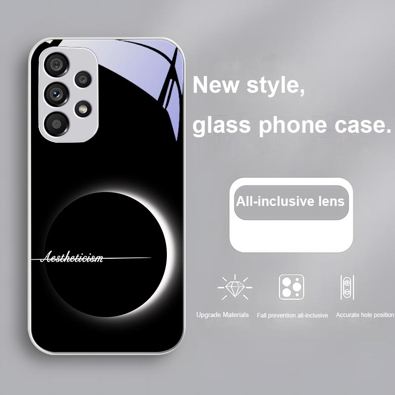Aestheticisn For Samsung Galaxy Note 8 9 S10 Plus S20 S21 FE S23 Ultra A70 72 73 50 51 52 53 Tempered Glass Phone Case