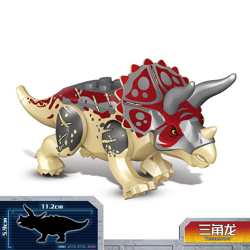 8 STYLE 13CM MINI Jurassic Dinosaur World Zoo Tyrannosaurus Building Blocks Children's Toy Gift