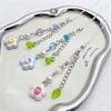 Elegant Acrylic Bead Phone Chain Phone Charm Pendant Portable Keychain Flower and Heart Leaves for Women's Fashion
