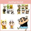 Bedårande Crayon Shin-chan PVC-figurer för skrivbord, bil, samlingsset om 6