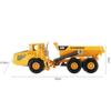 1/87 Dumper Tipper Truck Toy Car Model Diecast Metal Engineering Lorry Vehicle Miniature Collection Gift for Children Kid Boys