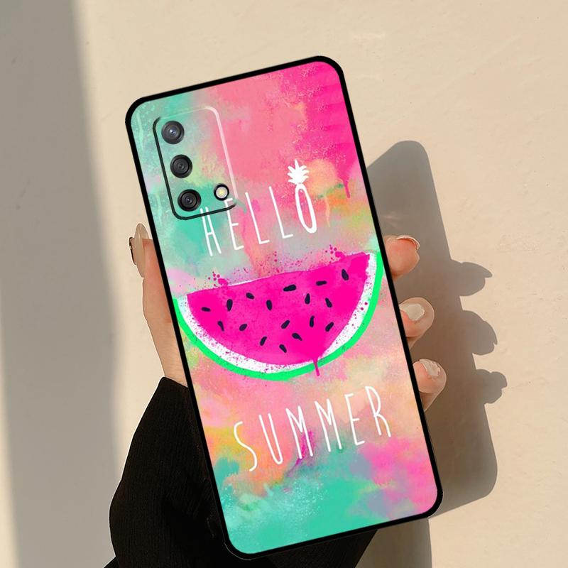Love Summer Case For Oppo A18 A38 A58 A78 A98 A74 A94 A54 A15 A17 A57 A6 A5 Pro A16 A76 A96 A40 A60 A80
