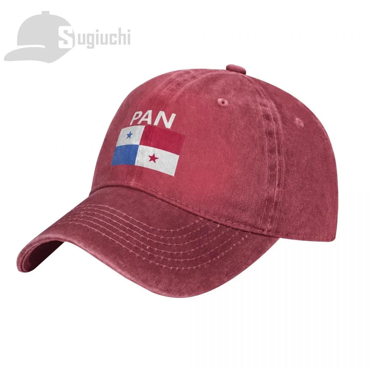 

Panama Flag With Letter Washed Cotton Cap Gorras Snapback Caps Baseball Dad Outdoors Travel Sun Hats Casquette One Size