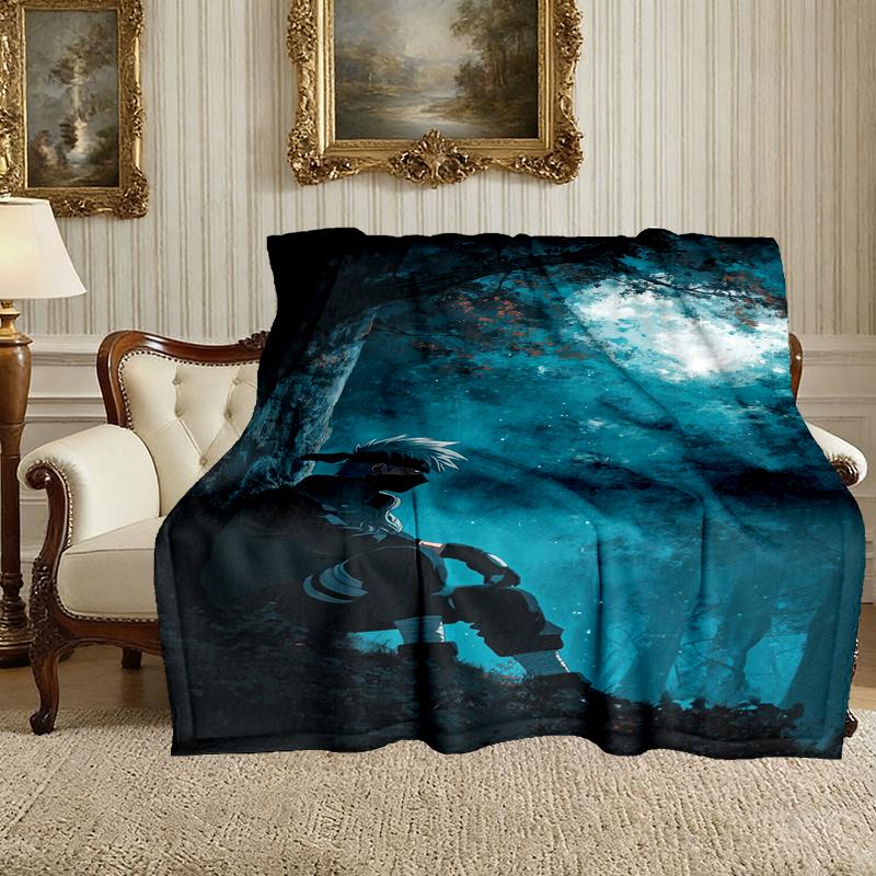 1pc Naruto Blanket, Super Cozy Printed Home Blanket, All-Season Warmth