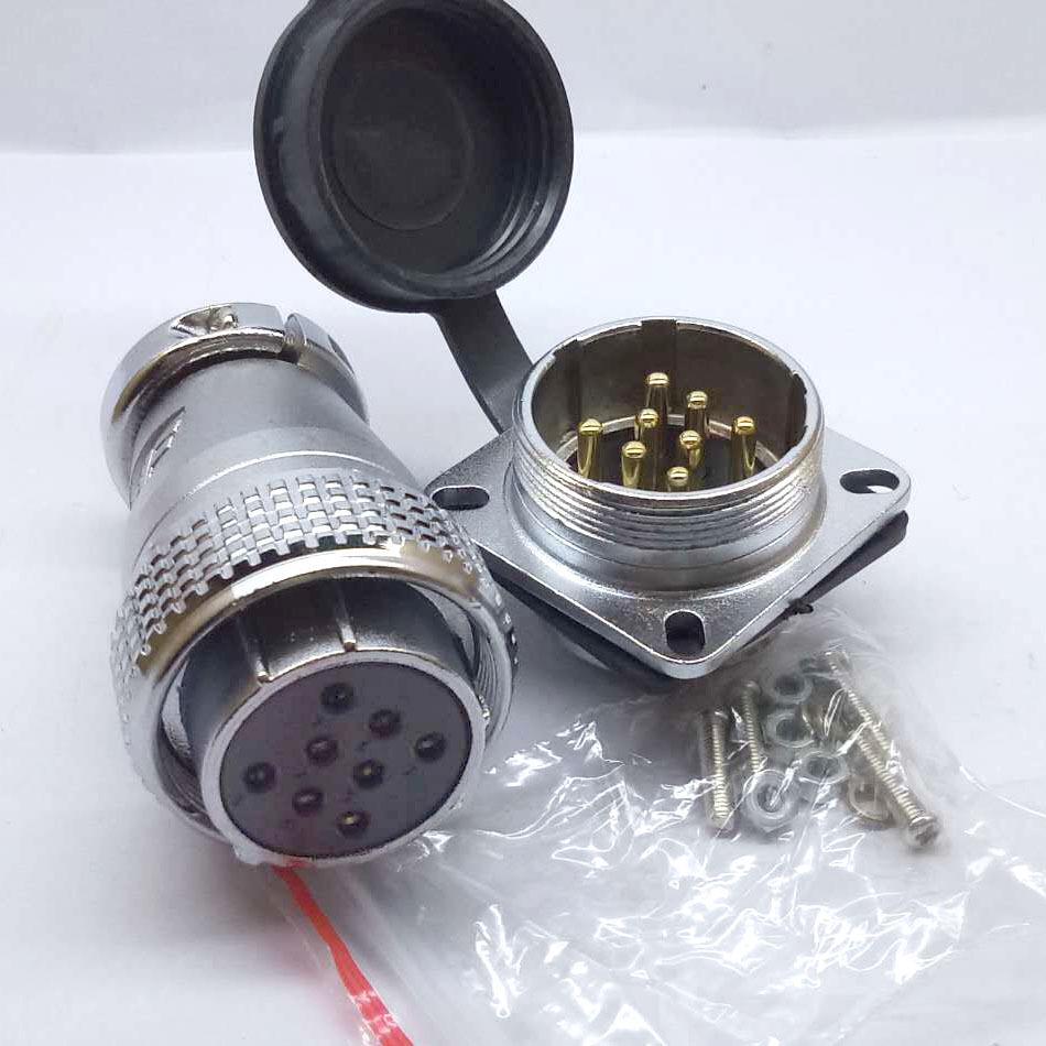 Feida Yongfeng P28 Aviation Plug 26-core 2-pin Metal Connector with Dust Cover Square Socket