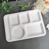 ZLIII Thickened Melamine Rectangular 6-Compartment Divided Dining Tray
