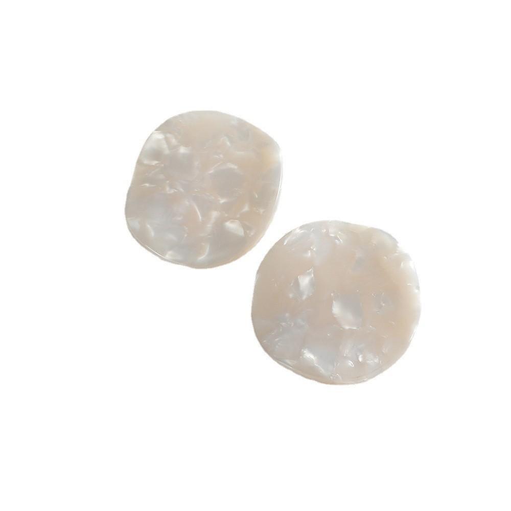 Unique Geometric Round Stud Earrings Trendy Alloy Fashion Accessories Women For