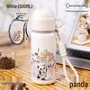 Sakura Panda 2024 Insulated Water Bottle with Lid - Large Capacity for School, Mini Cup for Girls