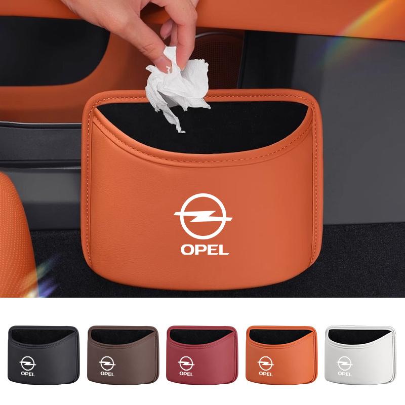 Leather Car Door Garbage Bin Bag Storage Bin Storage Box For Opel Astra Insignia Corsa Zafira Meriva Mokka Vivaro Vectra Antara