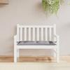 VidaXL Garden Bench Cushion, Bench Cover with String Ties, Waterproof Outdoor Cushion, Grey 100x50x7 Cm 361565