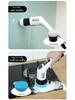 Wireless Multi-Function Electric Cleaning Brush with Rotating Heads for Kitchen and Toilet