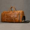 Vintage Fashion Handbags For Men Genuine Leather Travel Duffles Travelling Shoulder Bag Cowskin Hand Luggage Bags Large Duffle
