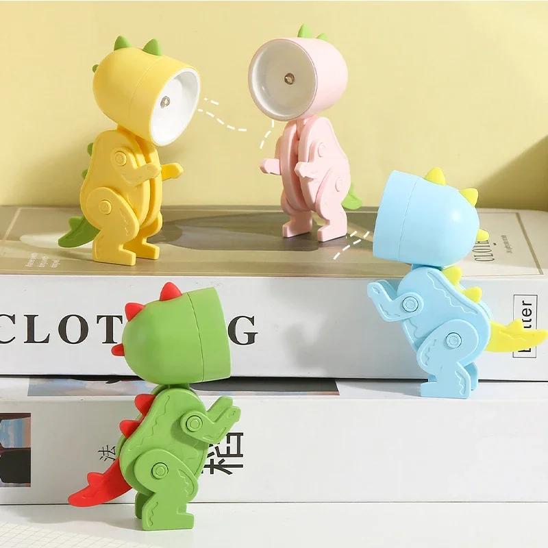 LED Nachtlicht Mini Dinosaurier Licht Ins Student Geschenk Cartoon Haustier Klapptisch Lampe Kinderzimmer Nacht Schlafzimmer Wohnzimmer Dekor