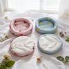 Ronde hamstermat, ademend, ijzijden kussen, verkoelend hamsterbed met fruitpatroon, comfortabele slaapmat voor huisdieren, kooiaccessoire