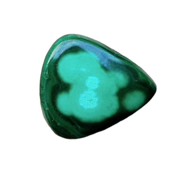 Natural Malachite Cabochon, 23.45 Carat, Healing Gemstone, Loose Stones, Malachite Cabochon, 22x20x5 MM.