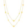 Sweater Chain, Wind-Plated 18K Gold, Stainless Steel Size Disc, Double-Layer Stackable Necklace, Female Nc-2691.