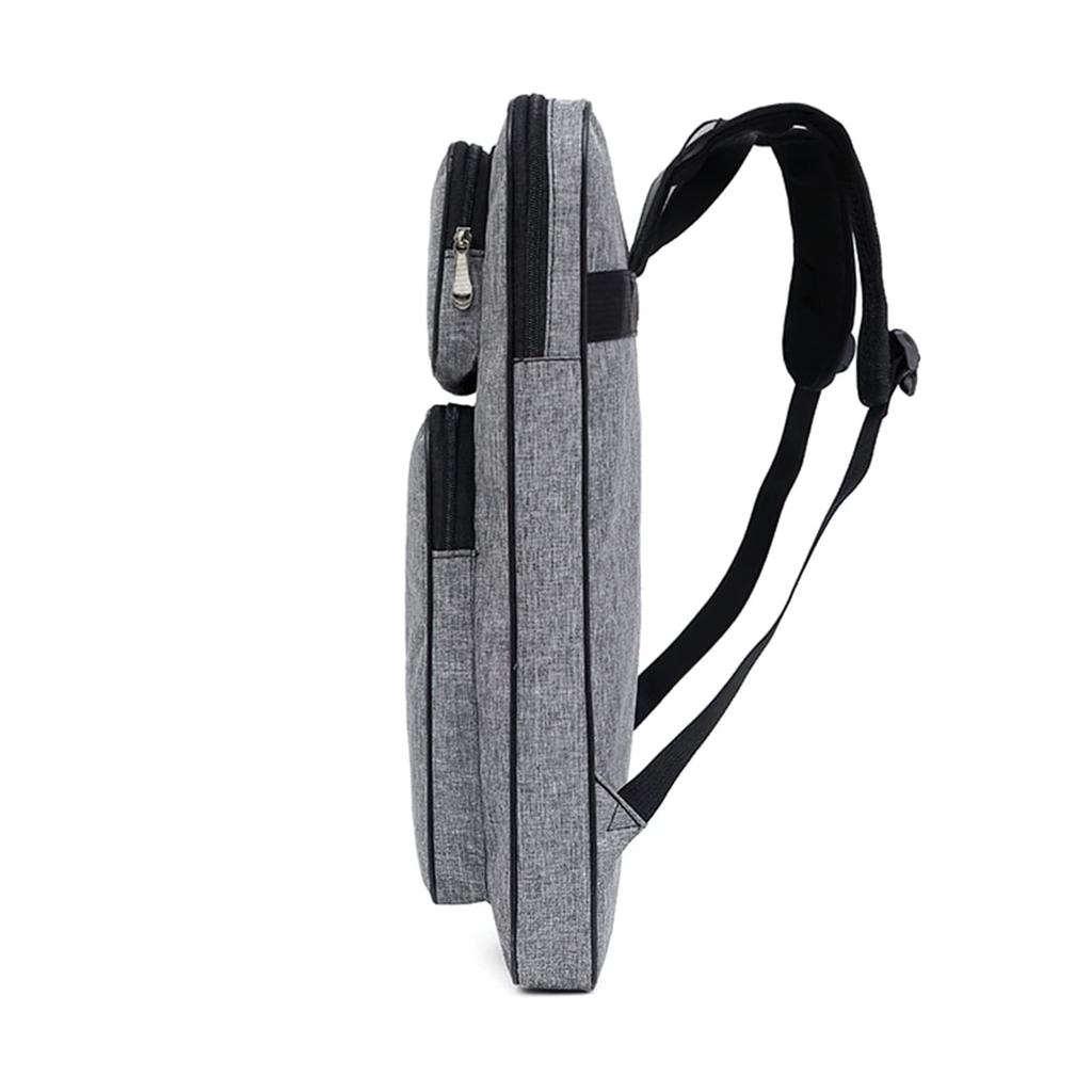 QCHOMEE 8K Skizzen-Kunstbedarfstasche mit Zeichenbrett Großes Skizzieren Malen Kunst Leinwand Graue Tasche, Rucksack, Halter, Wasserdicht, Multifunktional,