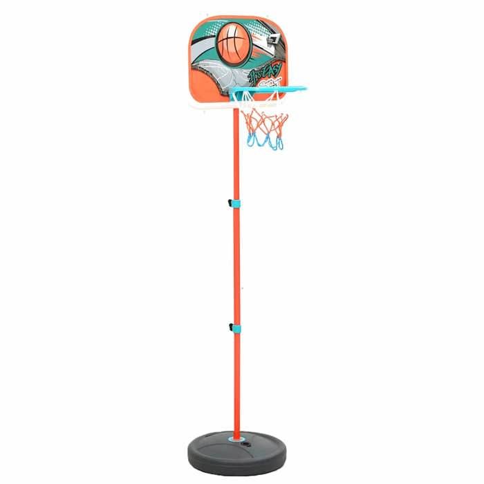 VidaXL Portable Adjustable Basketball Set Sport Basketball Hoop and Basketball Game Set Children Boys 80356