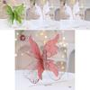 Christmas Butterfly Ornament Fabric Glitter Sequin Deco For Holiday Decor
