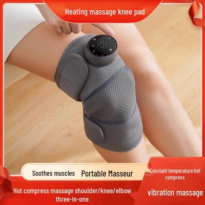 Electric Self-Heating Knee Massager for Pain Relief and Warmth