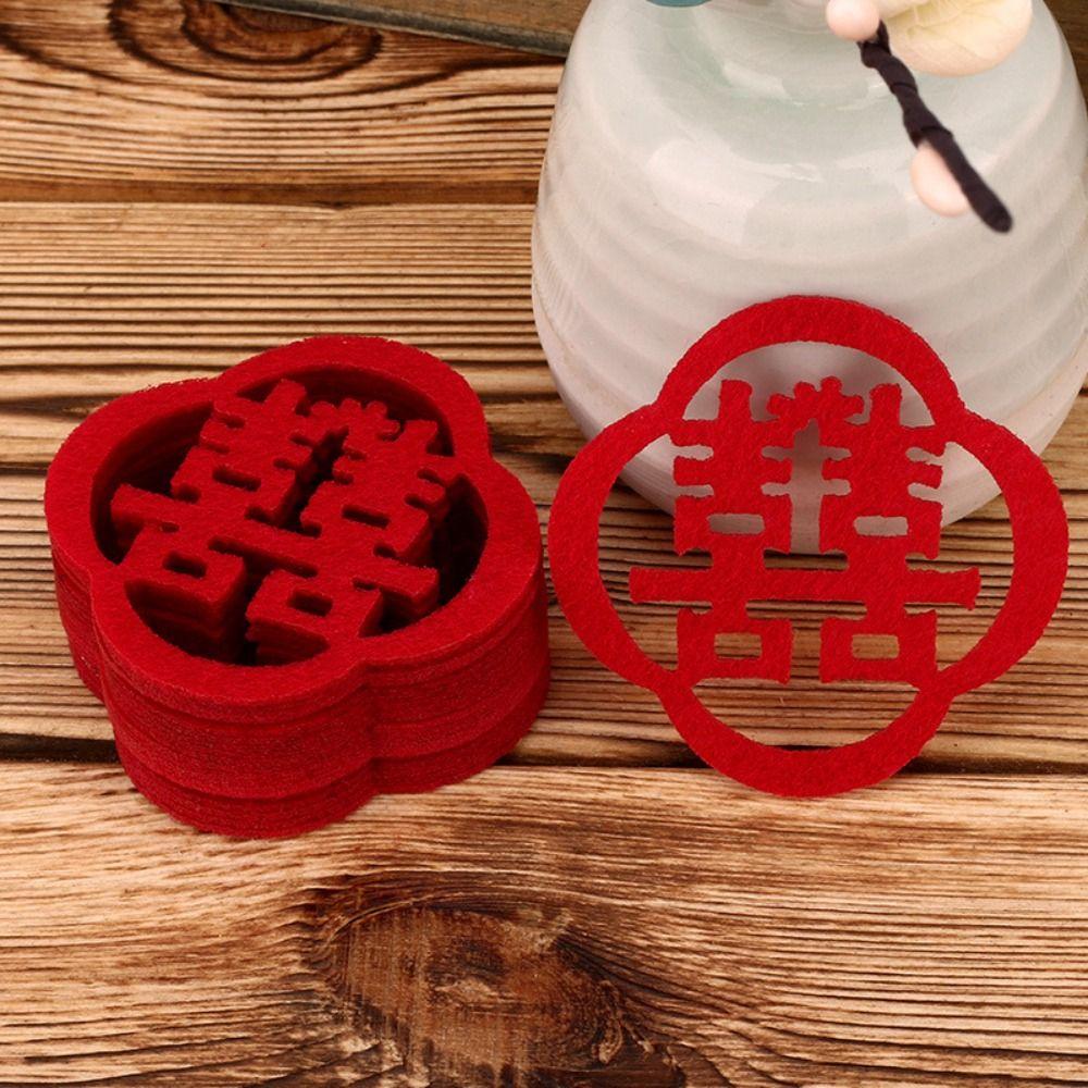 Double Happiness Mini Happiness Love Stickers Chinese Style Wedding Happiness Confetti  New year