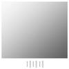 VidaXL Miroir sans Cadre Miroir Mural Rectangulaire Salon Salle de Bain Chambre Maison Intérieur Durable Réfléchissant 70x50 283645