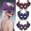 PU Leather Bird-beak Mask Black Halloween Mask Hot Owl Feather Mask  Carnival