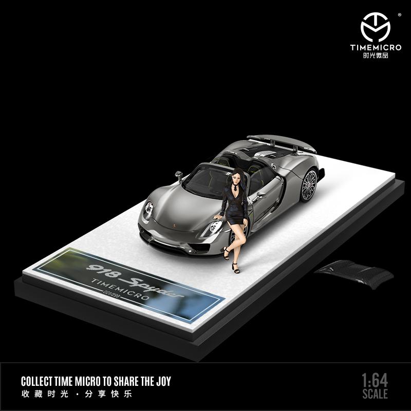 TimeMicro 1:64 918 Spyder Liquid silver figurine version alloy car model*