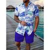 Men's Summer Tropical Floral Hawaiian Shirt with Buttons