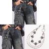 Metal Skull Hip Hop Belt Chain For Men With Spring Decor And Multilayer Design