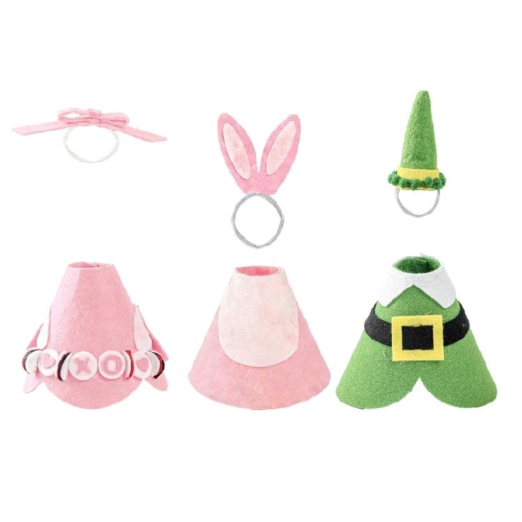

Delicate Mini Geese Costume For Desk And Window Decoration Enhancing Small Area Festival Ambiances Portable PVC 1