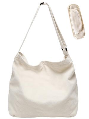 ARIALK Canvas Tote Bag, Large Capacity Shoulder Bag, Perfect for Overnight Trips, Eco Bag, Canvas Tote Bag, Shoulder Tote Bag, Shopping Bag, Simple