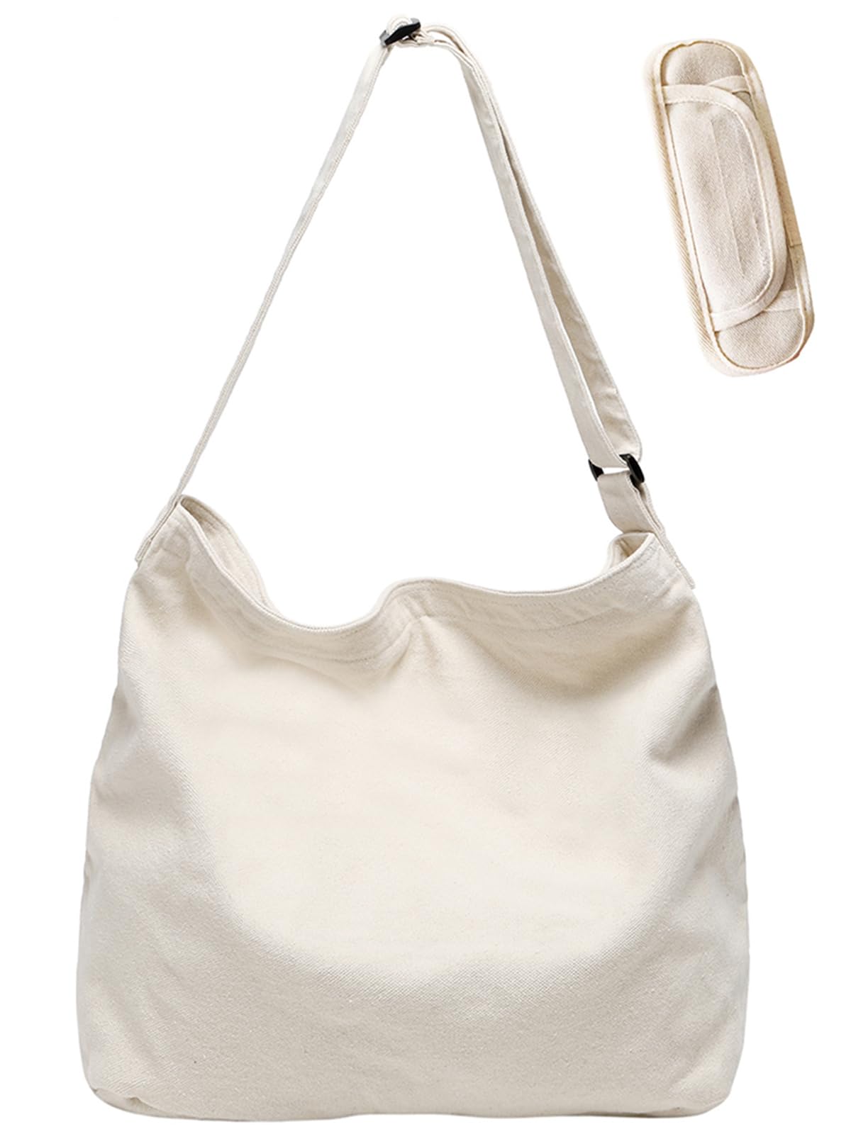 ARIALK холщовая сумка-тоут, большая вместительная сумка через плечо, идеально подходит для ночевок, экологичная сумка, холщовая сумка-тоут, сумка-тоут через плечо, сумка для покупок, простая