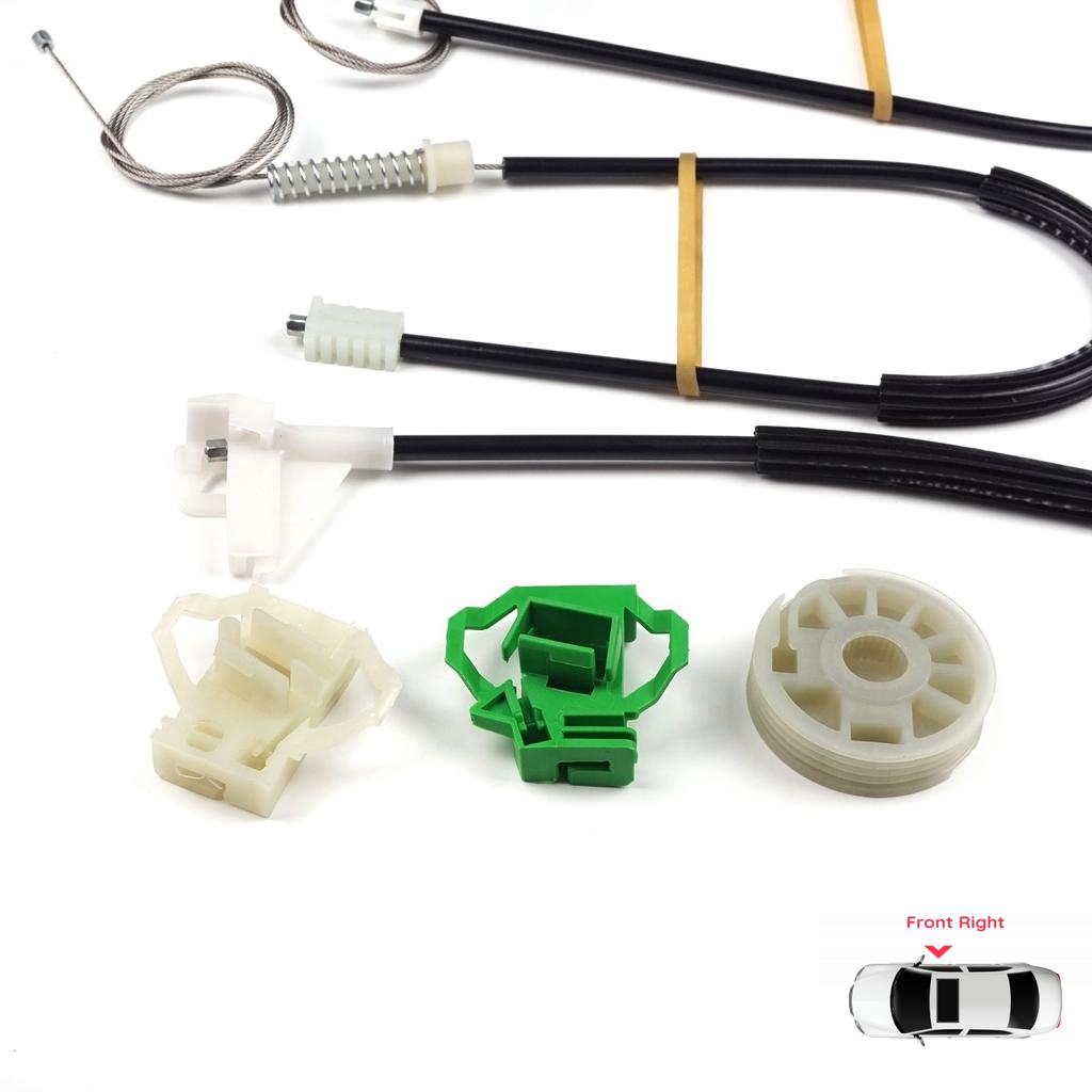 EWR443 Power Window Regulator Repair Set Front Right Door for Skoda Octavia MK1 1U 1996-2000 Pre-Facelift 1U0837462