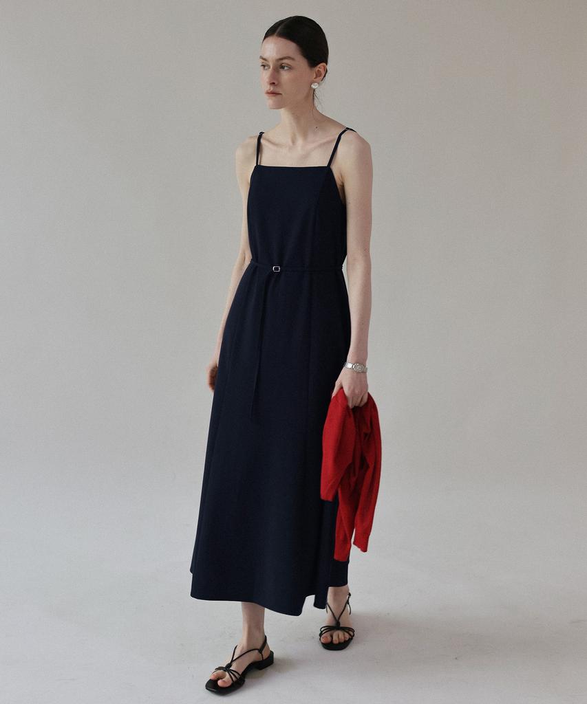 Keullaepeu Summer Wool Long Dress_Navy