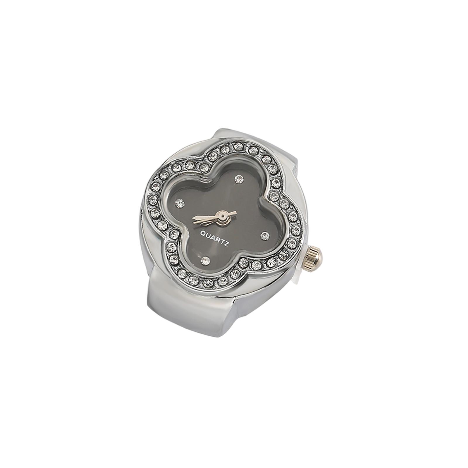 

Часы-кольцо Модные квадратные часы в форме кольца Индивидуальность Креативное ретро-кольцо в стиле Электронные часы One Size