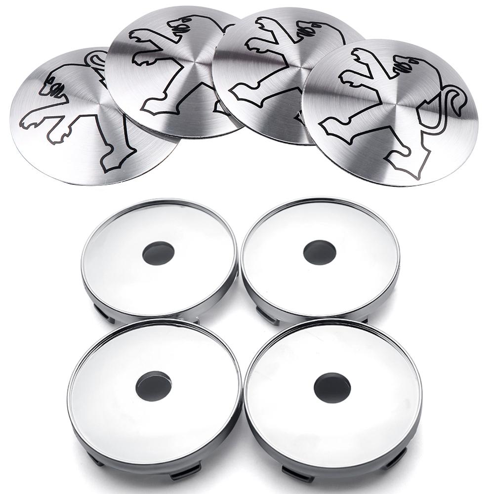 2026 Horká Samolepka na Auto 4KS Krytka Středového Krytu Kola Auta Samolepka Příslušenství Pro PEUGEOT 206 207 208 307 308 20