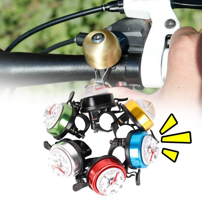 Bike Colored Bicycle Ring Bell Cycling Compass Riding Accessories Tool Durable