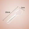 100/200/500Pcs Spoons Plastic Spoon Forks Dessert Tea And Serving Disposable Egg Bulk Appetizers That Cup Short Wood Inch