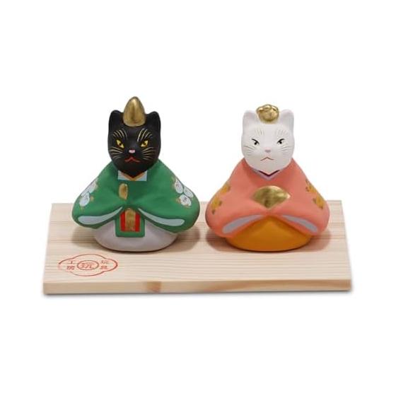 Seto Ware Hina Doll Nekoza Hina (Tachibana) Toy Studio Hina Doll Modern and cute Great for celebrations and gifts