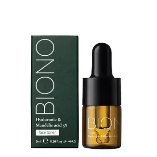 

Facial toner with hyaluronic and mandelic acid 5% Hyaluronic & Mandelic Acid Biono 5 ml