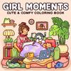 Libro de Colorear para Adultos y Adolescentes - Actividades Diarias Lindas y Escenas Relajantes para Niñas, Mujeres y Alivio del Estrés