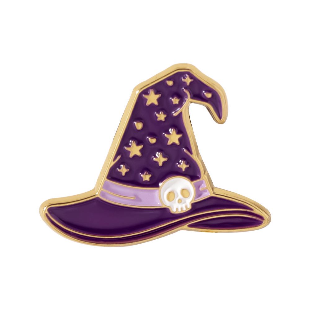 European & American Cross-border Halloween Brooch: Cute Ghost, Pumpkin, Pizza Alloy Badge for Clothing Accessories
