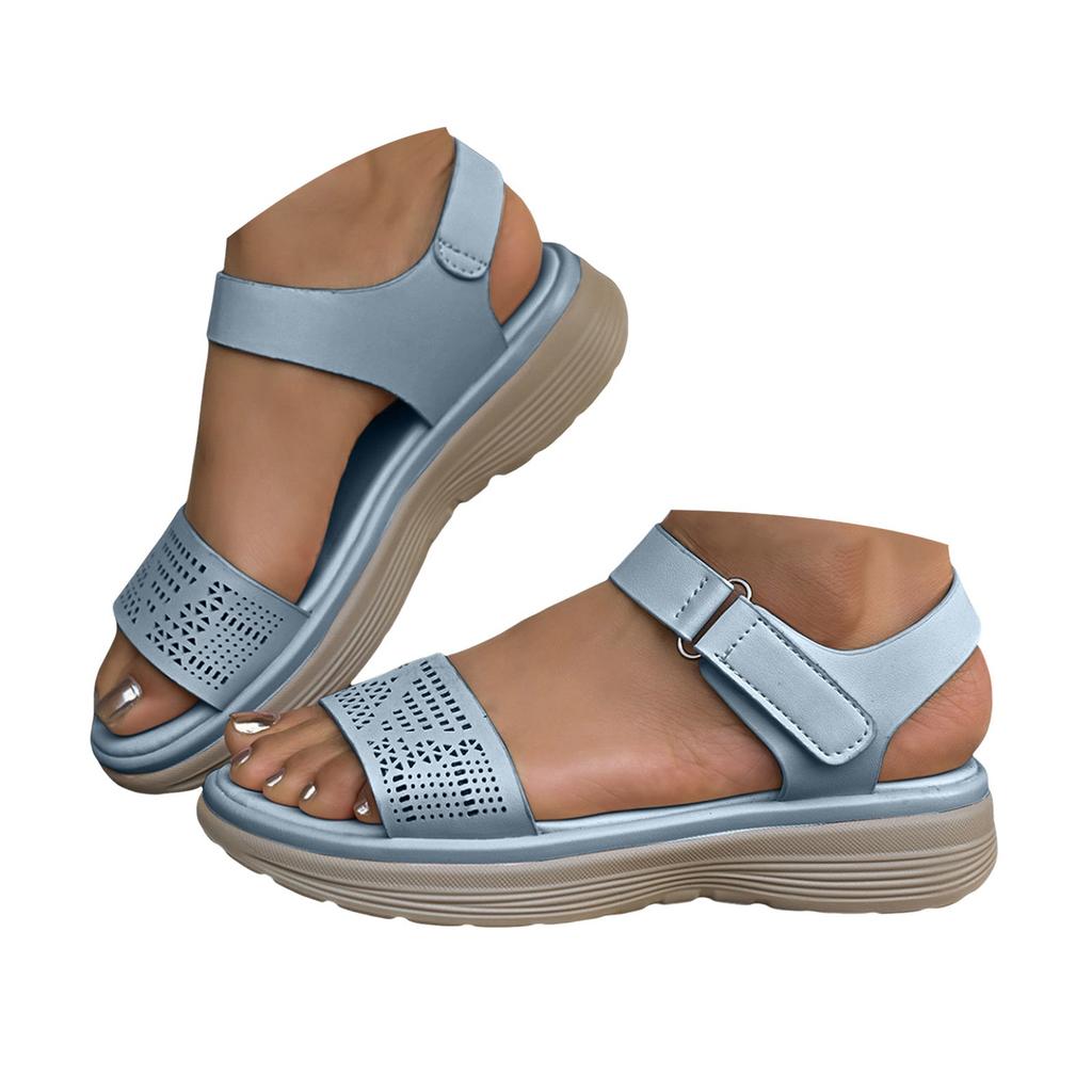 Summer Hot Sandals Roman Strap Sandals With Non Slip Soles Open Toe Sandals Wedge Lightweight Comfortable Sandalias De Mujer