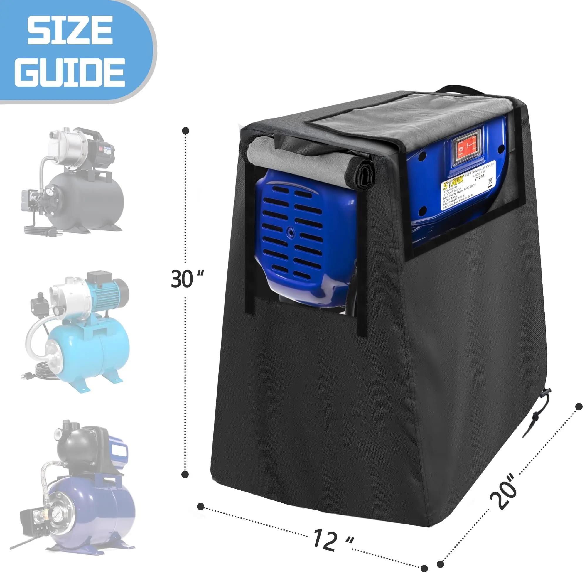 

Крышка для насоса неглубокого колодца для систем 1,6 л.с. – Бархатная подкладка, Устойчивая к УФ-излучению и морозу для наружного использования чёрный